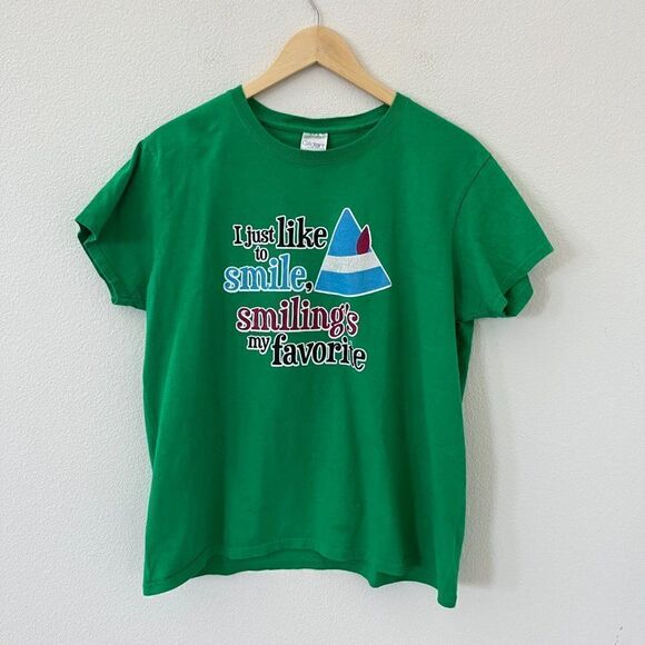 I just like to smile, Smiling's My Favorite! Buddy The Elf T-Shirt Large - Picture 3 of 10